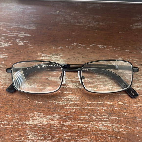 Gammaray Optix GR R3C 903 R400 C1 M3 black full rim metallic eyeglasses - Picture 1 of 12